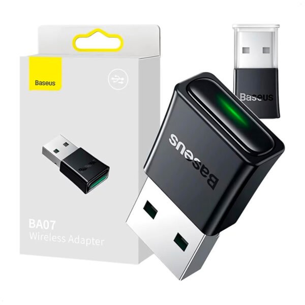 Adaptador USB Bluetooth 5.3 Laptop Pc Celular (1) Adaptador Baseus Bluetooth 5.3 Para PC Laptop