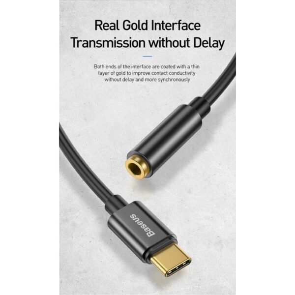 Adaptador de Audio Baseus Usb Tipo C a Jack 3.5 mm