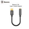 Adaptador de Audio Baseus Usb Tipo C a Jack 3.5 mm
