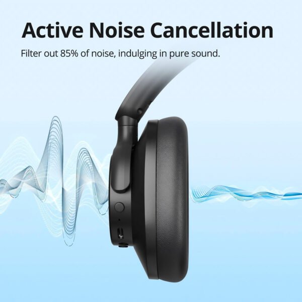 Audífonos Inalámbricos Tronsmart Sounfii Q20 Bluetooth 5.3 Color Negro (7) Audifonos Bluetooth Tronsmart Q20 ANC Bluetooth 5.3 60 Horas