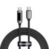 Cable Baseus 100w 2 metros USB C a C con Pantalla