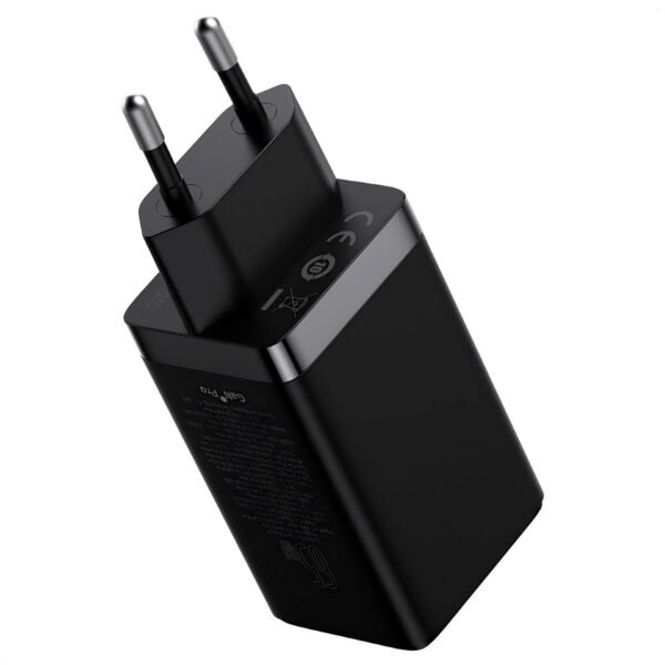 Cargador Pared Baseus Gan 5 Pro 65w Negro (3) Cargador de Pared Baseus Gan 5 pro 65w y Cable 100w 1m