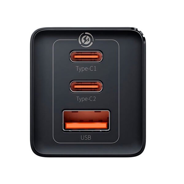 Cargador Pared Baseus Gan 5 Pro 65w Negro (7) Cargador de Pared Baseus Gan 5 pro 65w y Cable 100w 1m