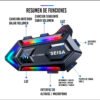 Intercomunicador Seisa MT-Y20MAX Micrófono Bluetooth 5,3