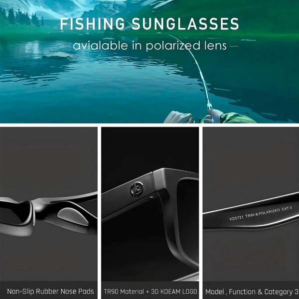 Lentes de Sol Kdeam Gris Polarizado Proteccion Uv 400 Gris Con estuche (5) Lentes De Sol Kdeam KD0721 Hombre Polarizado Proteccion Uv 400