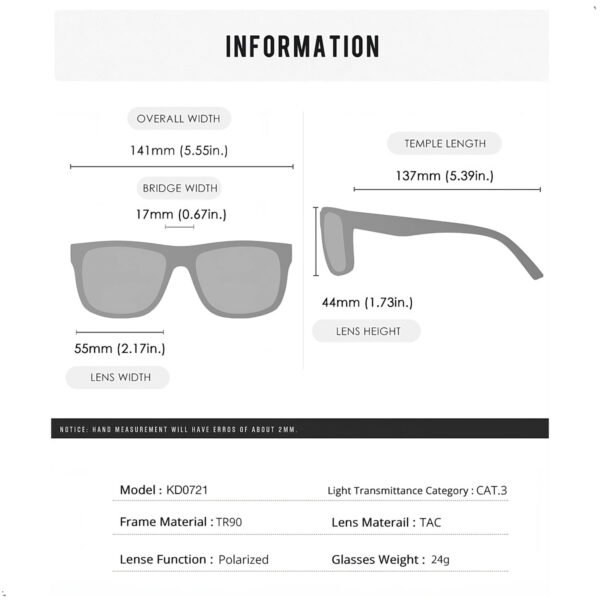 Lentes de Sol Kdeam Gris Polarizado Proteccion Uv 400 Gris Con estuche (9) Lentes De Sol Kdeam KD0721 Hombre Polarizado Proteccion Uv 400