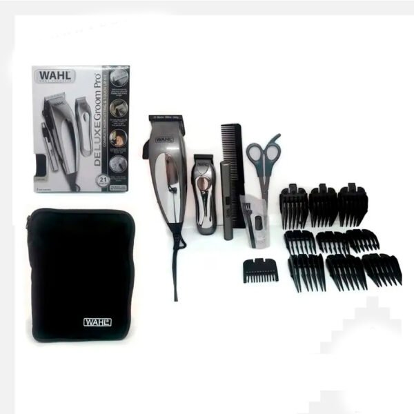 Maquina Para Cabello Wahl Deluxe Groom Pro 21 pzas - Juamppe (8) Maquina Cortar Cabello Wahl Deluxe Groom Pro / 21 Piezas