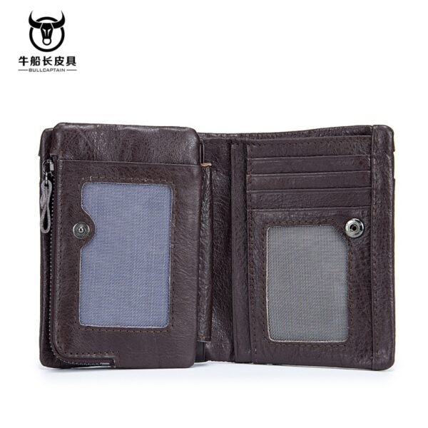 Billetera Cartera Cuero Genuino Hombre Bullcaptain