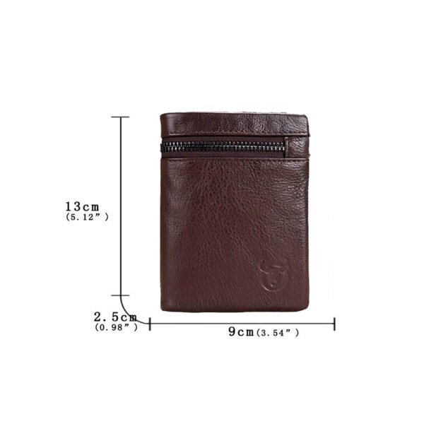 Billetera Cartera Cuero Genuino Hombre Bullcaptain