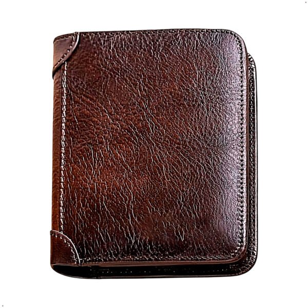 Billetera Geruola Coffe Cuero Genuino 3 Cuerpos Proteccion RFID (4) - copia Billetera Clasica Para Hombre Cuero Genuino Con Rfid