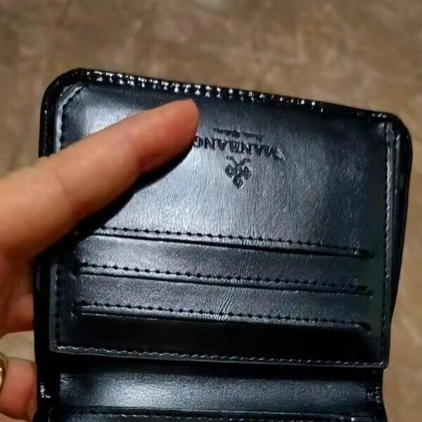 Billetera Manbang Cartera Clásico Billetera Cuero Genuino
