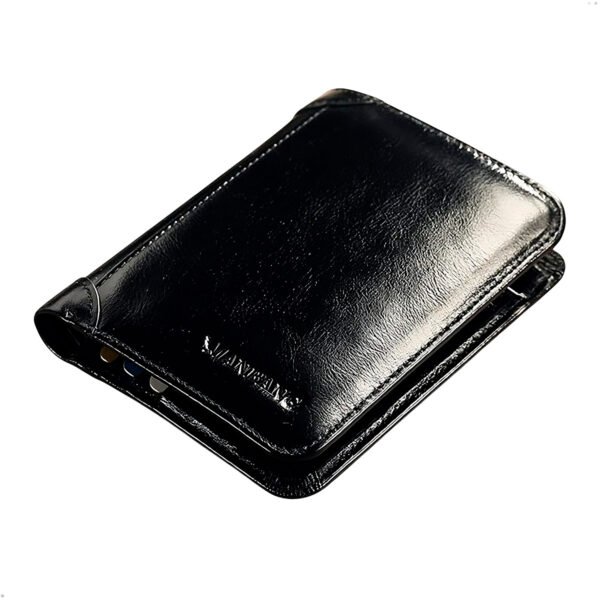 Billetera Manbang Cartera Clásico Billetera Cuero Genuino