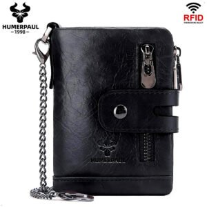 Billetera Hombre Cuero Humerpaul Con Proteccion Rfid