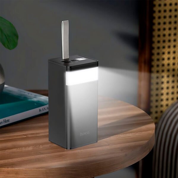 (5) Power Bank Hocoj86a Cargador Portatil 50000 Mah Con Lampara