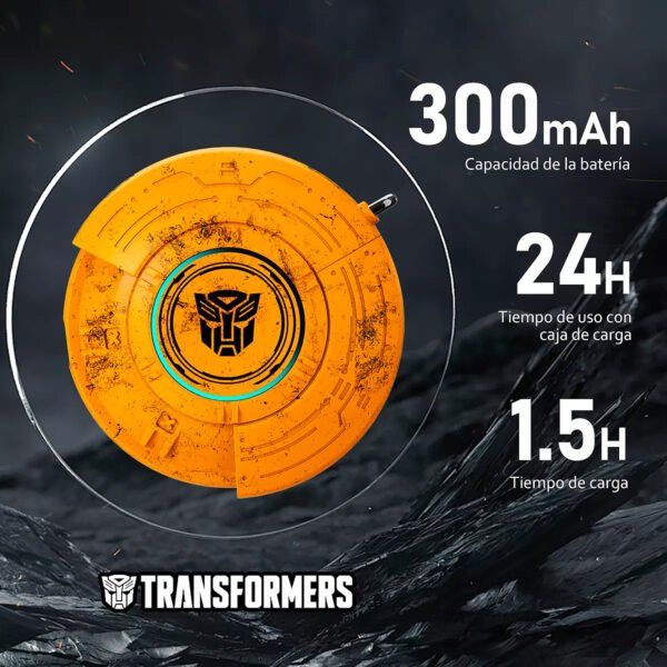 Audifono Transformers Bumblebee TF-T31 Bluetooth 5.4 Inalambrico (13) Audifonos Auriculares Bluetooth Transformer Bumblebee TF T31