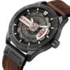 Reloj Clasico Curren Modelo 8301 Para Hombre Pulsera Cuero Marrón