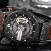 Reloj Clasico Curren Modelo 8301 Para Hombre Pulsera Cuero Marrón
