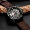 Reloj Clasico Curren Modelo 8301 Para Hombre Pulsera Cuero Marrón