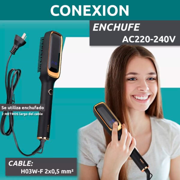Peine Plancha Cepillo Alisador Peine Electrico Vgr V-561