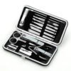 Set Manicure Pedicure Estuche 16 En 1 Kit Acero Inoxidable