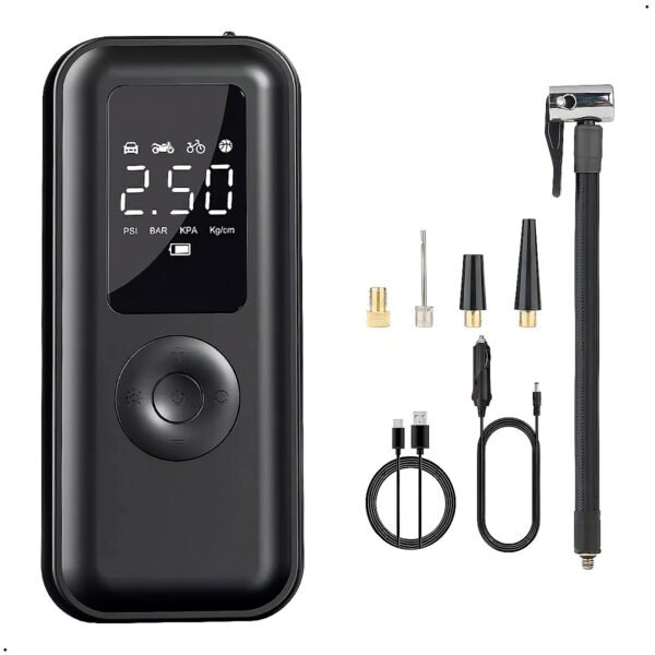 Inflador Portatil Seisa AF-C03 Llantas Compresor Digital Moto Carro Pelota