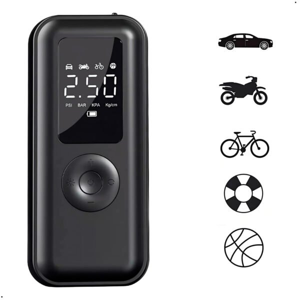 Inflador Portatil Seisa AF-C03 Llantas Compresor Digital Moto Carro Pelota
