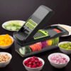 Cortador Picador De Alimentos Rallador Manual 14 En 1