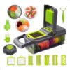 Cortador Picador De Alimentos Rallador Manual 14 En 1