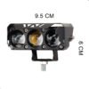 Luces Exploradoras Ambar Y Blanca Moto Camioneta X 2 Unids
