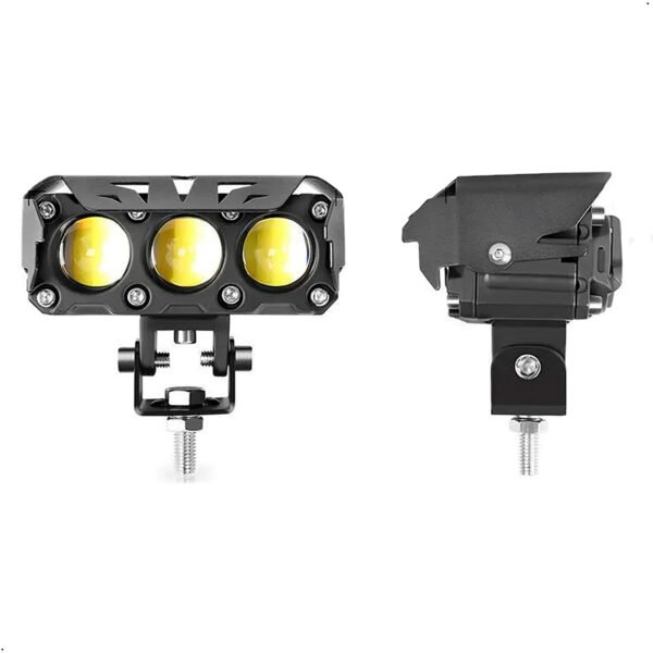 Luces Exploradoras Ambar Y Blanca Moto Camioneta X 2 Unids