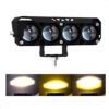 Luces Exploradoras Ambar Y Blanca Moto Camioneta 4 Focos