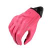 Guantes De Cuero Rosa Moto Motociclista Tactil Cuero Genuino