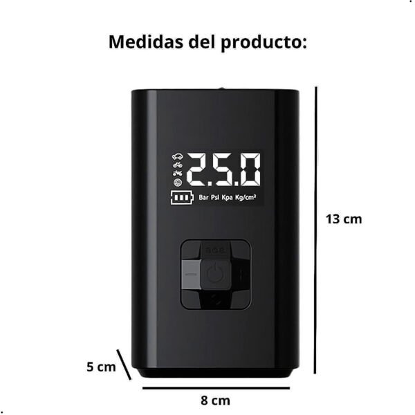 Inflador de Llanta SEISA Compresor Bomba de Aire y Luz Led AF-C05 (2) Compresor Llanta Seisa De Aire Y Luz Led Af-c05