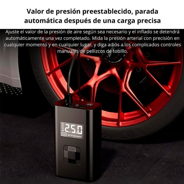 Inflador de Llanta SEISA Compresor Bomba de Aire y Luz Led AF-C05 (8) Compresor Llanta Seisa De Aire Y Luz Led Af-c05