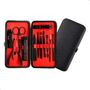 Set Manicura Pedicura con Estuche 12 Piezas Acero Inoxidable