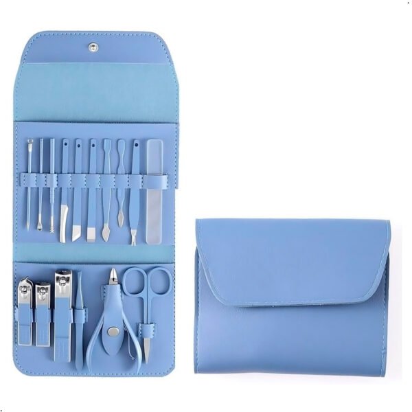 Set Manicura Pedicura En Acero Inoxidable 16 Piezas