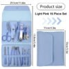 Set Manicura Pedicura En Acero Inoxidable 16 Piezas