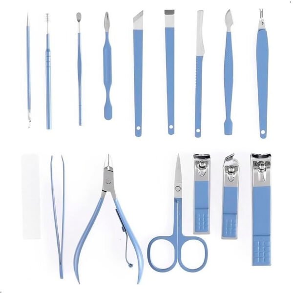 Set Manicura Pedicura En Acero Inoxidable 16 Piezas