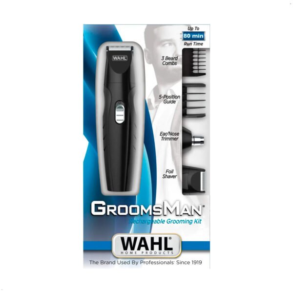 Maquina Wahl Groomsman Afeitador Multiusos Recargable 3 En 1