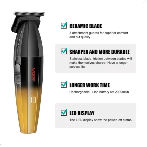 Maquina Corte Cabello Trimmer Vgr Inalambrico