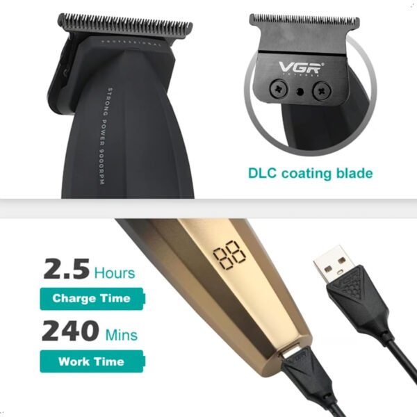 Maquina Corte Cabello Trimmer Vgr Inalambrico