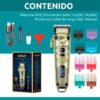 Maquina Clipper Corte De Pelo Vgr-005 Inalambrico Con Pantalla