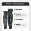 Kit Máquina Barbería Pro Clipper Trimmer Vgr V-640 9000 Rpm