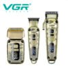 Maquina Corte Cabello Vgr-642 Combo 3 En 1 Inalambrico