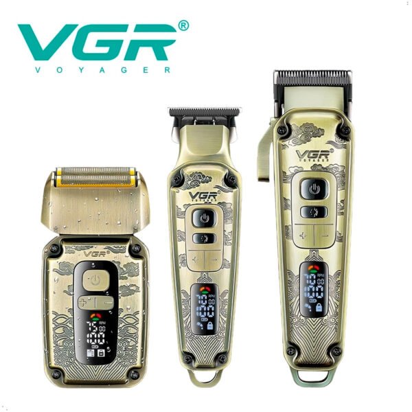 Maquina Corte Cabello VGR Combo V 642 Inalambrico (3) Maquina Corte Cabello Vgr-642 Combo 3 En 1 Inalambrico