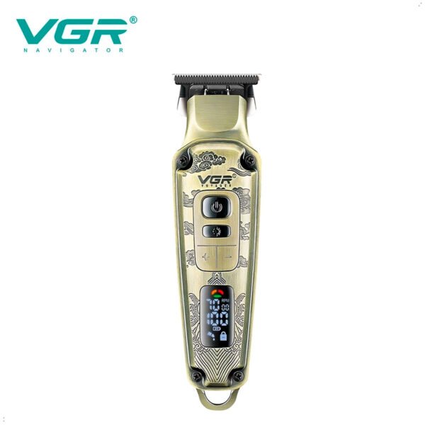 Maquina Trimmer Corte De Pelo Inalambrica Vgr-901 Profesional Metal