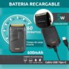 Afeitadora Eléctrica Hombre Shaver Vgr V-375 Portatil Usb