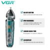 Máquina Patillera, Nasal Vgr Trimmer 2 En 1 Recargable Inalambrico