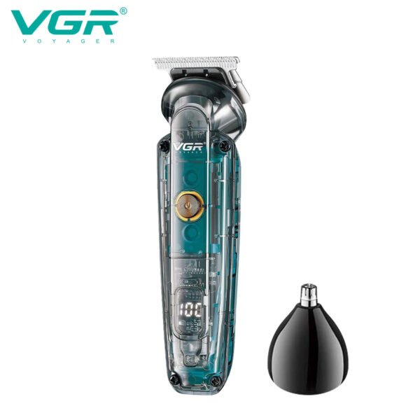 Maquina Trimmer VGR 949 Inalambrico 2 en 1 Recargable (5) Máquina Patillera, Nasal Vgr Trimmer 2 En 1 Recargable Inalambrico