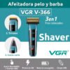Máquina Corta Pelo Barba, Nariz 3en1 Vgr V-366 Inalambrico